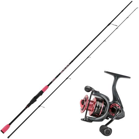 CONJUNTO SPINNING STUCKI FISHING COMBO PINK DUST + JOLLY