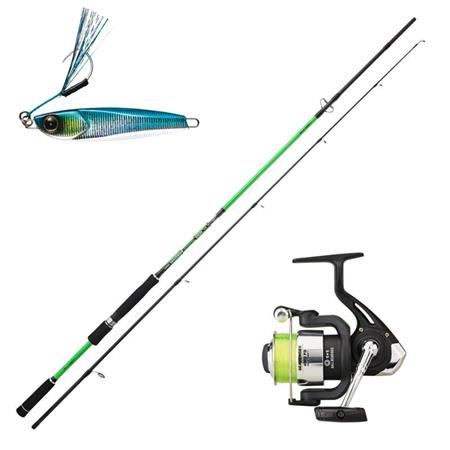 Conjunto Spinning Sunset Seavenger Spinning + Seavenger Sw + Hayabusa Jigging Sabiki Ex450