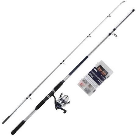 CONJUNTO TELÉSCOSUPORTE SHAKESPEARE SALT SEABASS SEARCHER COMBO SET