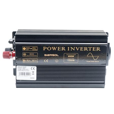 Converdeisseur Eversol Pur Sinus 600W 12V/230V