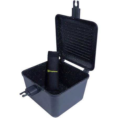 COOKWARE SET RIDGE MONKEY CONNECT DEEP PAN & GRIDDLE XL GRANITE EDITION