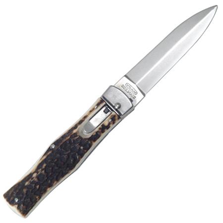 COUTEAU MIKOV PREDATOR CLIP - MANCHE BOIS DE CERF