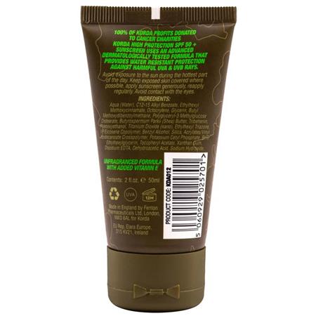 CREME SOLAR KORDA SUN SCREEN SPF50 50 ML UNFRAGRANCED