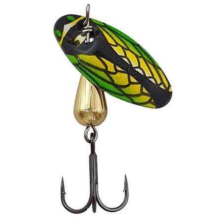 CUCHARA GIRATORIA SUISSEX CICADA BUG GREEN/YELLOW