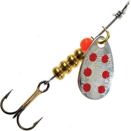 Cucharilla Giratoria Bretton Plateado Puntos Rojos - Pack