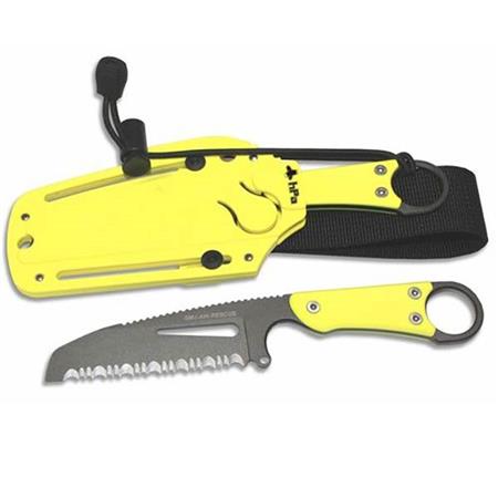 CUCHILLO DE SEGURIDAD Y RESCATE HPA SMJ AIR WATER RESCUE JAUNE