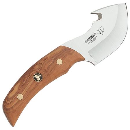 Cuchillo Desollador - Mango De Madera De Olivo Cudeman - Manche Bois D'olivier