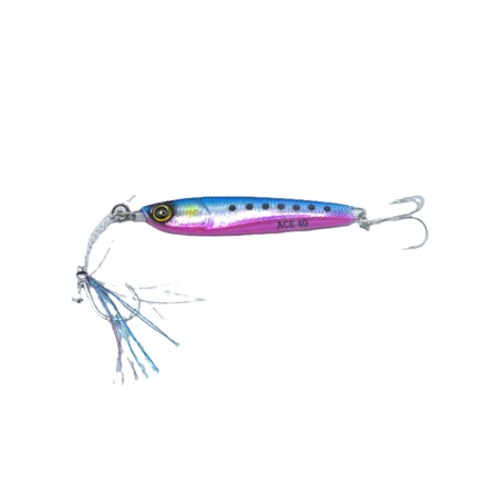 Cuiller À Jigger Hayabusa Jack Eye Ace Fs415 - 40G - Uv Blue Pink