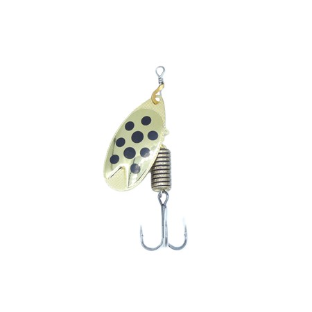Cuiller Tournante Abu Garcia Fast Attack Spinners - 10G - Gold/Black Dots