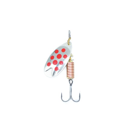 Cuiller Tournante Abu Garcia Fast Attack Spinners - 10G - Silver/Red Dots