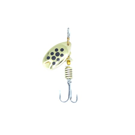 Cuiller Tournante Abu Garcia Fast Attack Spinners - 4.5G - Gold/Black Dots