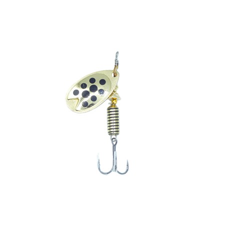 Cuiller Tournante Abu Garcia Fast Attack Spinners - 7G - Gold/Black Dots