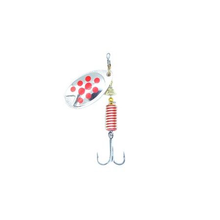 Cuiller Tournante Abu Garcia Fast Attack Spinners - 7G - Silver/Red Dots