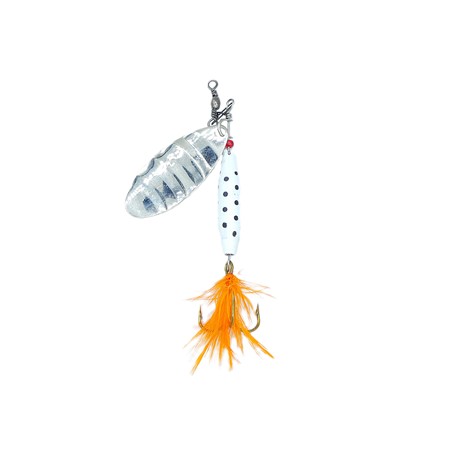 Cuiller Tournante Abu Garcia Reflex White - 12G - Silver