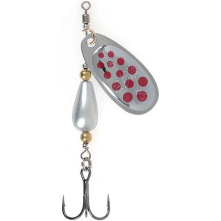 Cuiller Tournante Evia Dotty Max Mod 11M - Argent Points Rouge