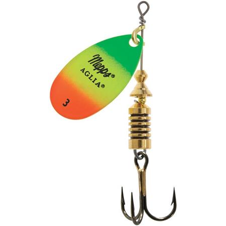 Cuiller Tournante Mepps Aglia Or Fluo Tiger - Par 6