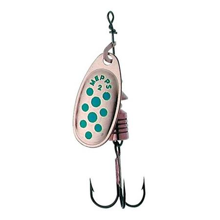 Cuiller Tournante Mepps Comet Cuivre Point Bleu - Par 6