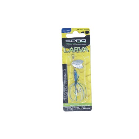 Cuiller Tournante Spro Larva Mayfly - 4G - Chrome Blue