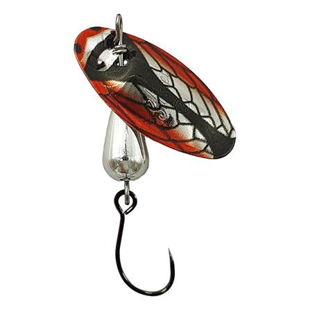 Cuiller Tournante Suissex Cicada Nk Bug Shiny White/Red