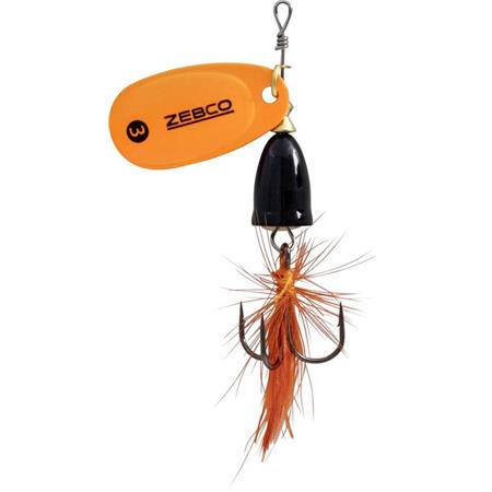 Cuiller Tournante Zebco Trophy Z-Vibe & Fly Orange Noir