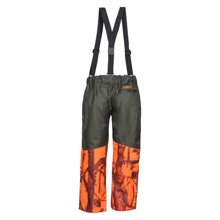 CUISSARD HOMME PERCUSSION PREDATOR À BRETELLE - CAMO ORANGE