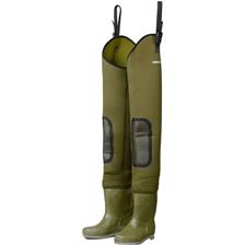 Cuissardes De Pêche Imperméables En Nylon - Avec Bretelles Réglables, Poche Poitrine, Semelle Antidérapante - Pour Homme Et Femme