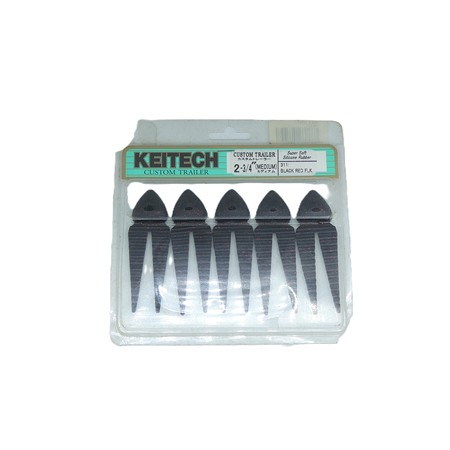 Custom Trailer 6.5 Cm Keitech - Black Red