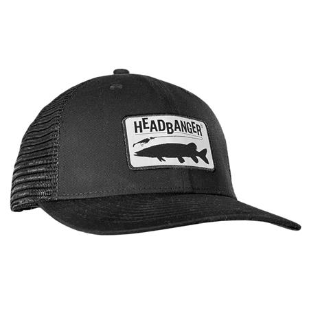 Czapka Z Daszkiem Męska Headbanger Pike Patch Snapback Trucker - Czarna