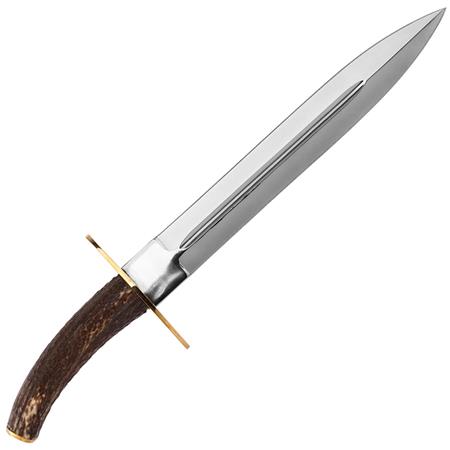 Daga Con Mango De Ciervo - Hoja 23Cm Country Manche Cerf - Lame 23Cm