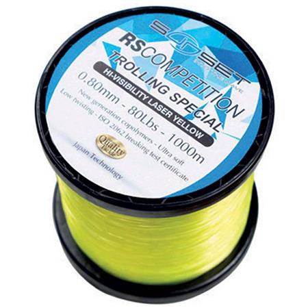 DAM TECTAN SUPERIOR MONOFILAMENT YELLOW NYLON SUNSET RS COMPETITION TROLLING HI-VISIBILITY LASER YELLOW - 1000M