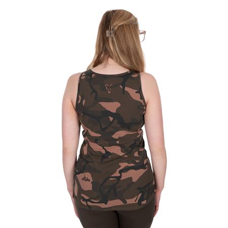 DAME-TANKTOP FOX WOMENS VESTS TWIN PACK - KHAKI/CAMO - PAKKE MED 2