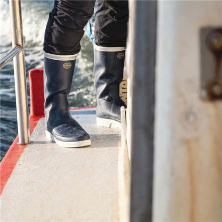 DAMEGUMMISTØVLER LE CHAMEAU MARINE EVO FORET MED PONTI - MARINE