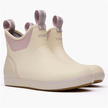 Damegummistøvler Xtratuf Wmns Ankle Deck Boot - Elfenben