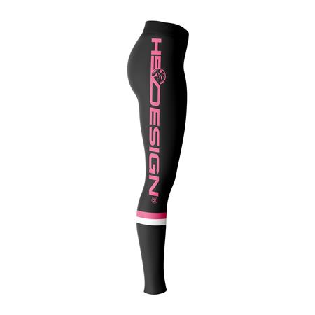 DAMENHOSE HOT SPOT DESIGN LEGGINGS LADY ANGLER STRIPED - NOIR