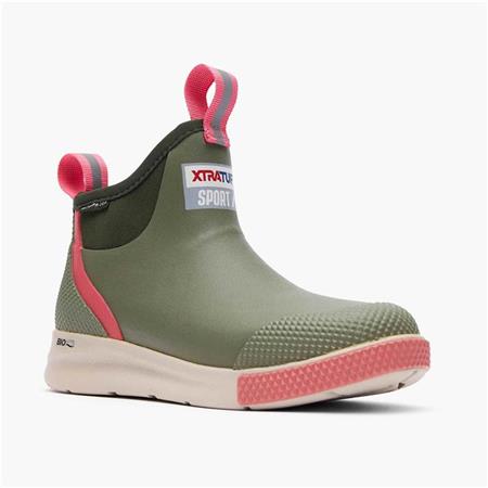 DAMENSTIEFEL XTRATUF WMNS ANKLE DECK BOOT SPORT - OLIV