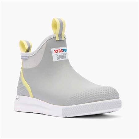 DAMESLAARZEN XTRATUF WMNS ANKLE DECK BOOT SPORT - GRIJS/GEEL