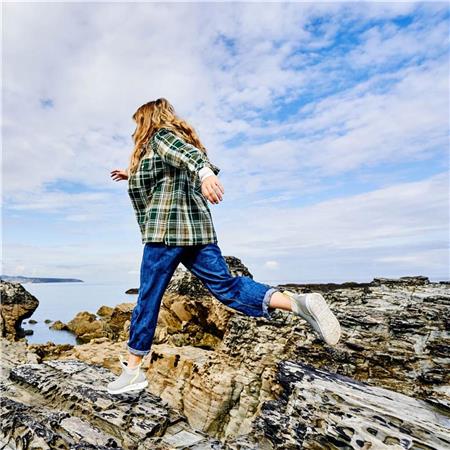 DAMESLAARZEN XTRATUF WMNS ANKLE DECK BOOT SPORT - GRIJS/GEEL