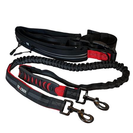 DOG LEASH TRACKER RUNNING AVEC SAC CEINTURE