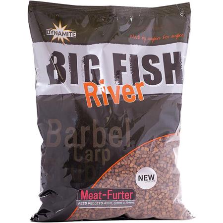 Δόλωμα Dynamite Baits Big Fish River Feed Pellets Meat Furter