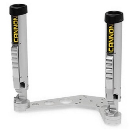 Double Rod Holder Articulates For Fixing On Downrigger Cannon Downrigger