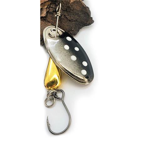 Drehblinker Pyrénées Leurres & Co Blackbird - Silber Schwarz