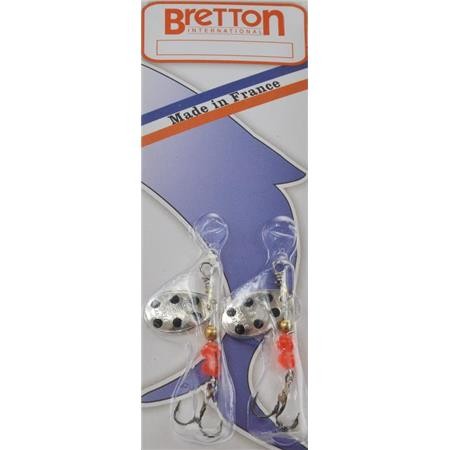 Drehender Löffel Bretton Super Cybele Argent Points Noir - Pack