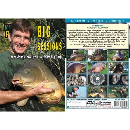 Dvd - Big Sessions Avec John Llewellyn, John Baker, Dennis Macfetrich, Alban Choinier - Pêche De La Carpe - Vidéo Pêche