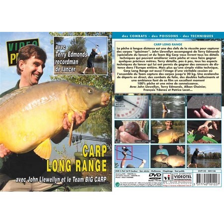 Dvd Carp Long Range Mit John Llewellyn, Terry Edmonds, Alban Choinier, François Ydanez
