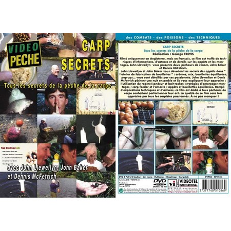 Dvd Carp Secrets Mit John Llewellyn, John Baker Und Dennis Mc Fetrich