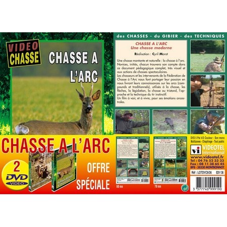 Dvd - Chasse A L'arc - Video Chasse - Lot De 2