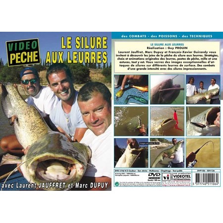 Dvd Der Wels Mit Kunstködern Mit Laurent Jauffret Und Marc Dupuy - Peche Des Carnassiers - Video Peche