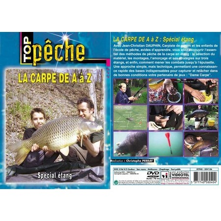 Dvd - La Carpe De A À Z :  Spécial Étang  - Pêche De La Carpe - Top Pêche
