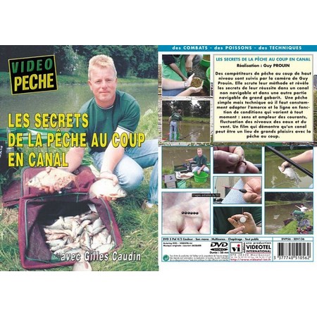 Dvd - Les Secrets De La Pêche Au Coup En Canal Avec Gilles Caudin - Pêche Au Coup - Vidéo Pêche