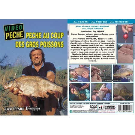 Dvd - Pêche Au Coup Des Gros Poissons Avec Gérard Trinquier - Pêche Au Coup - Vidéo Pêche